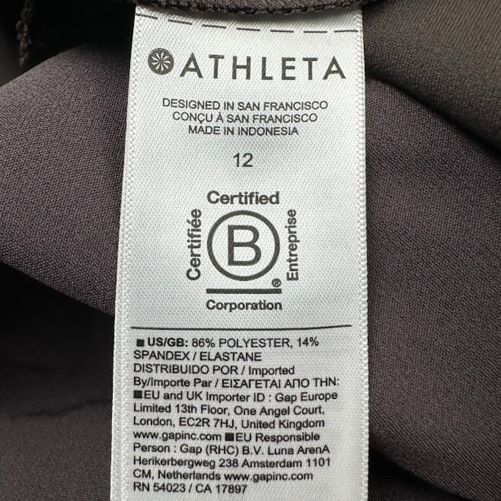Athleta Endless High Rise Pants Womens 12 Brown Pullon Stretch Comfort Travel - Picture 9 of 15